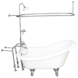 Barclay - Tub Kit 67'' AC Slipper,Shwr Unit, Supplies, Drain-Chrome - Polished Chrome