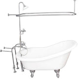 Barclay - Tub Kit 67'' AC Slipper,Shwr Unit, Supplies, Drain-Chrome - Polished Chrome