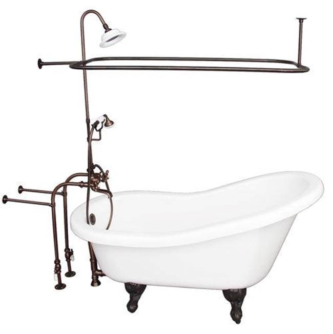 Barclay - Tub Kit 67'' AC Slipper,Shwr Unit, Supplies, Drain-ORB - Oil Rubbed Bronze