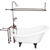 Barclay - Tub Kit 67'' AC Slipper,Shwr Unit, Supplies, Drain-ORB - Oil Rubbed Bronze
