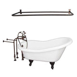 Barclay - Tub Kit 67'' AC Slipper,Filler, Shwr Rod,Supplies,Drain-ORB - Oil Rubbed Bronze