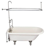 Barclay - Tub Kit 60'' AC Roll Top, Shwr Unit, Supplies, Drain-BrNkl - Brushed Nickel