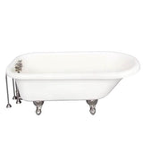 Barclay - Tub Kit 60'' AC Roll Top, Tub Filler, Supplies, Drain-BrNkl - Brushed Nickel