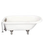 Barclay - Tub Kit 60'' AC Roll Top, Tub Filler, Supplies, Drain-BrNkl - Brushed Nickel