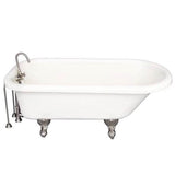 Barclay - Tub Kit 60'' AC Roll Top, Tub Filler, Supplies, Drain-BrNkl - Brushed Nickel