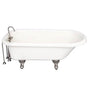 Barclay - Tub Kit 60'' AC Roll Top, Tub Filler, Supplies, Drain-BrNkl - Brushed Nickel