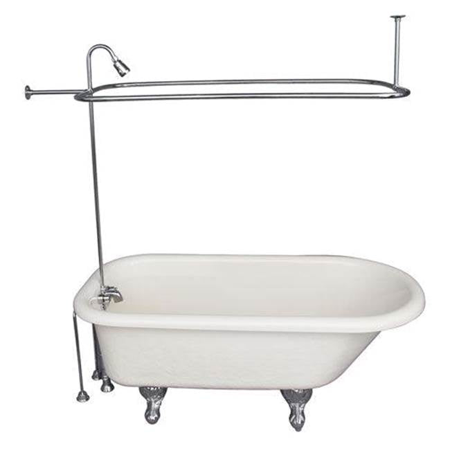Barclay - Tub Kit 60'' AC Roll Top, Shwr Unit, Supplies, Drain-Chrome - Polished Chrome