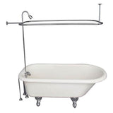 Barclay - Tub Kit 60'' AC Roll Top, Shwr Unit, Supplies, Drain-Chrome - Polished Chrome