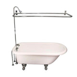 Barclay - Tub Kit 60'' AC Roll Top, Shwr Unit, Supplies, Drain-Chrome - Polished Chrome