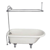 Barclay - Tub Kit 60'' AC Roll Top, Shwr Unit, Supplies, Drain-Chrome - Polished Chrome