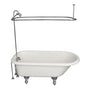 Barclay - Tub Kit 60'' AC Roll Top, Shwr Unit, Supplies, Drain-Chrome - Polished Chrome
