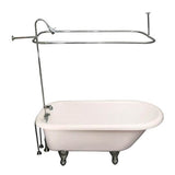 Barclay - Tub Kit 60'' AC Roll Top, Shwr Unit, Supplies, Drain-Chrome - Polished Chrome