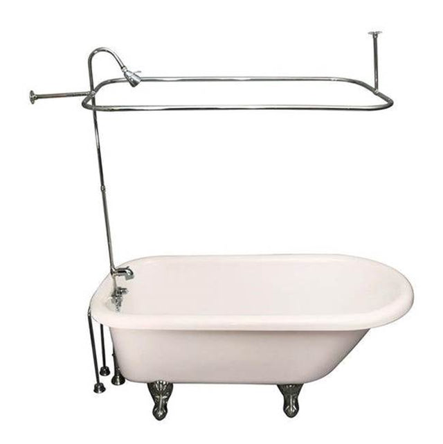 Barclay - Tub Kit 60'' AC Roll Top, Shwr Unit, Supplies, Drain-Chrome - Polished Chrome