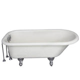 Barclay - Tub Kit 60'' AC Roll Top, Tub Filler, Supplies, Drain-Chrome - Polished Chrome