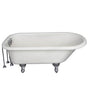 Barclay - Tub Kit 60'' AC Roll Top, Tub Filler, Supplies, Drain-Chrome - Polished Chrome