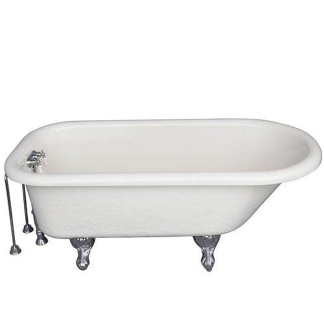 Barclay - Tub Kit 60'' AC Roll Top, Tub Filler, Supplies, Drain-Chrome - Polished Chrome