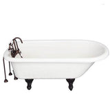 Barclay - Tub Kit 60'' AC Roll Top, Tub Filler, Supplies, Drain-ORB - Oil Rubbed Bronze