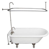 Barclay - Tub Kit 60'' AC Roll Top, Shwr Unit, Supplies, Drain-BrNkl - Brushed Nickel