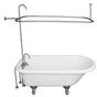 Barclay - Tub Kit 60'' AC Roll Top, Shwr Unit, Supplies, Drain-BrNkl - Brushed Nickel