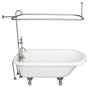 Barclay - Tub Kit 60'' AC Roll Top, Shwr Unit, Supplies, Drain-BrNkl - Brushed Nickel