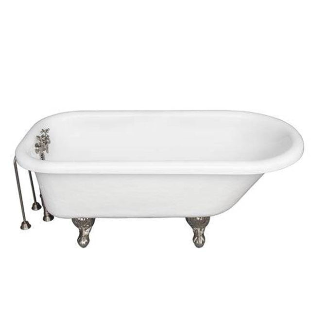Barclay - Tub Kit 60'' AC Roll Top, Tub Filler, Supplies, Drain-BrNkl - Brushed Nickel