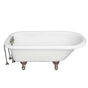 Barclay - Tub Kit 60'' AC Roll Top, Tub Filler, Supplies, Drain-BrNkl - Brushed Nickel