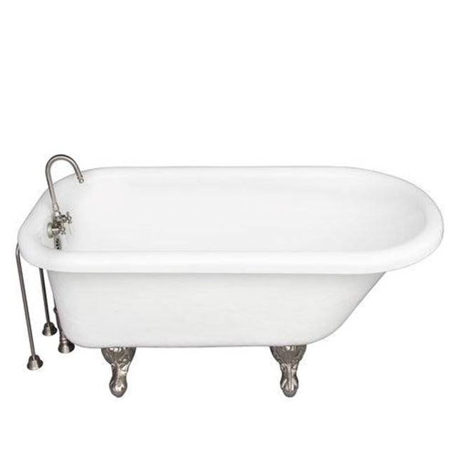 Barclay - Tub Kit 60'' AC Roll Top, Tub Filler, Supplies, Drain-BrNkl - Brushed Nickel