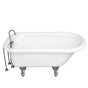 Barclay - Tub Kit 60'' AC Roll Top, Tub Filler, Supplies, Drain-BrNkl - Brushed Nickel