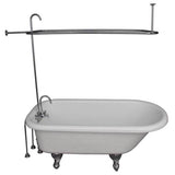 Barclay - Tub Kit 60'' AC Roll Top, Shwr Unit, Supplies, Drain-Chrome - Polished Chrome
