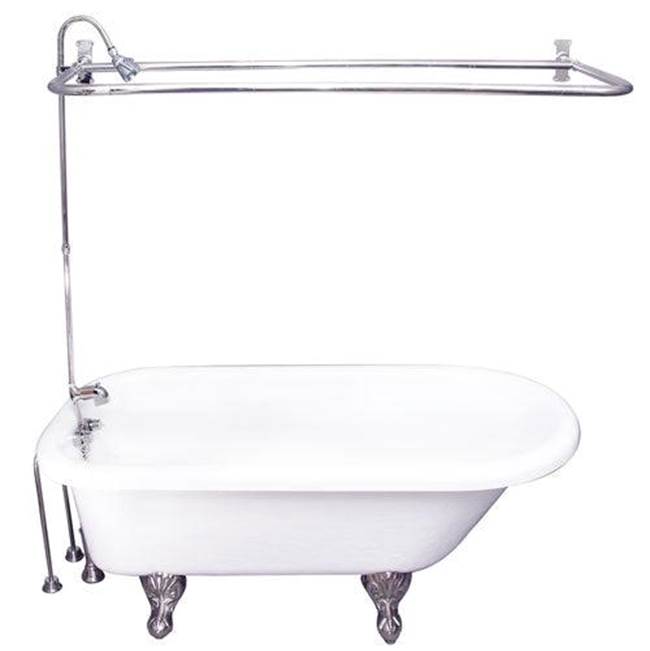 Barclay - Tub Kit 60'' AC Roll Top, Shwr Unit, Supplies, Drain-Chrome - Polished Chrome