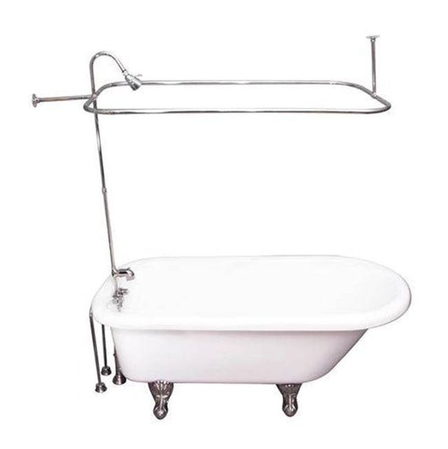 Barclay - Tub Kit 60'' AC Roll Top, Shwr Unit, Supplies, Drain-Chrome - Polished Chrome