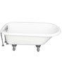 Barclay - Tub Kit 60'' AC Roll Top, Tub Filler, Supplies, Drain-Chrome - Polished Chrome