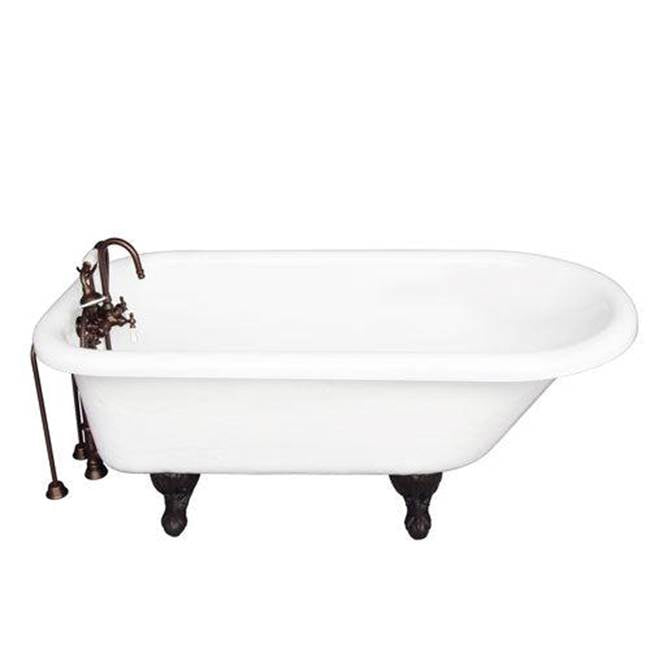 Barclay - Tub Kit 60'' AC Roll Top, Tub Filler, Supplies, Drain-ORB - Oil Rubbed Bronze