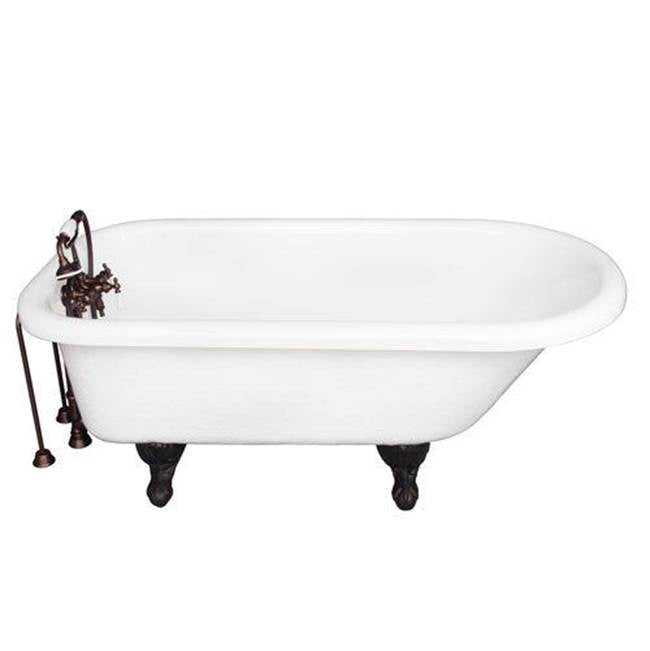 Barclay - Tub Kit 60'' AC Roll Top, Tub Filler, Supplies, Drain-ORB - Oil Rubbed Bronze