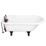 Barclay - Tub Kit 60'' AC Roll Top, Tub Filler, Supplies, Drain-ORB - Oil Rubbed Bronze