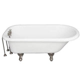 Barclay - Tub Kit 67'' AC Roll Top, Tub Filler, Supplies, Drain-BrNkl - Brushed Nickel
