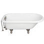 Barclay - Tub Kit 67'' AC Roll Top, Tub Filler, Supplies, Drain-BrNkl - Brushed Nickel