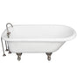 Barclay - Tub Kit 67'' AC Roll Top, Tub Filler, Supplies, Drain-BrNkl - Brushed Nickel
