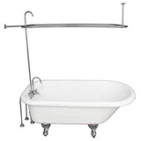 Barclay - Tub Kit 67'' AC Roll Top, Shwr Unit, Supplies, Drain-Chrome - Polished Chrome