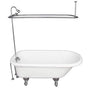 Barclay - Tub Kit 67'' AC Roll Top, Shwr Unit, Supplies, Drain-Chrome - Polished Chrome