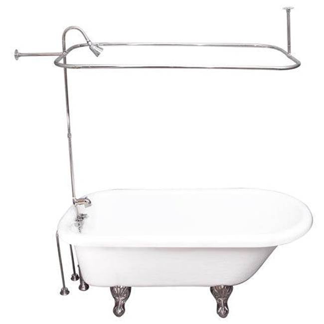Barclay - Tub Kit 67'' AC Roll Top, Shwr Unit, Supplies, Drain-Chrome - Polished Chrome
