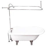Barclay - Tub Kit 67'' AC Roll Top, Shwr Unit, Supplies, Drain-Chrome - Polished Chrome