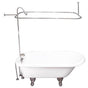 Barclay - Tub Kit 67'' AC Roll Top, Shwr Unit, Supplies, Drain-Chrome - Polished Chrome