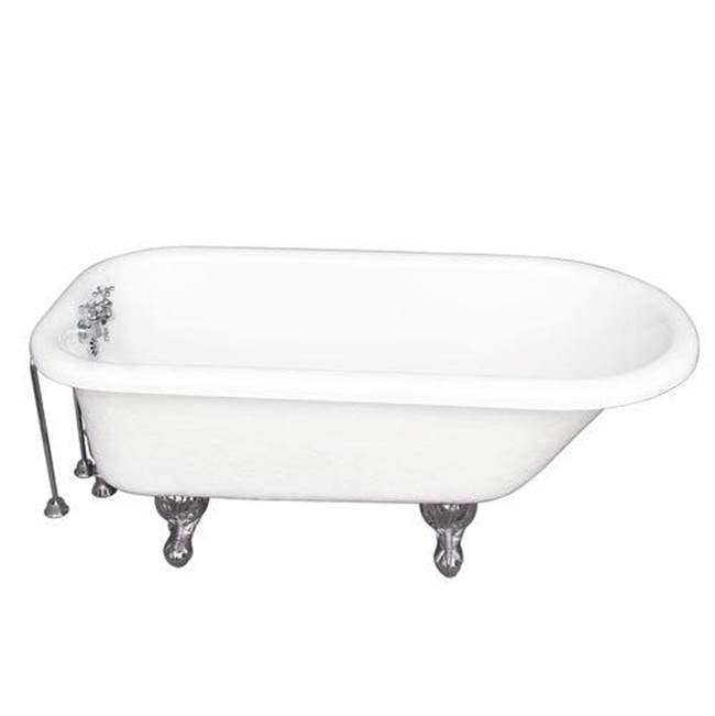 Barclay - Tub Kit 67'' AC Roll Top, Tub Filler, Supplies, Drain-Chrome - Polished Chrome