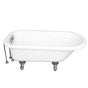 Barclay - Tub Kit 67'' AC Roll Top, Tub Filler, Supplies, Drain-Chrome - Polished Chrome