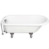 Barclay - Tub Kit 67'' AC Roll Top, Tub Filler, Supplies, Drain-Chrome - Polished Chrome