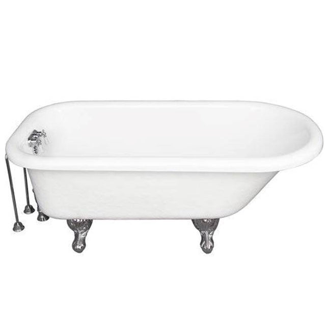 Barclay - Tub Kit 67'' AC Roll Top, Tub Filler, Supplies, Drain-Chrome - Polished Chrome