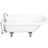 Barclay - Tub Kit 67'' AC Roll Top, Tub Filler, Supplies, Drain-Chrome - Polished Chrome