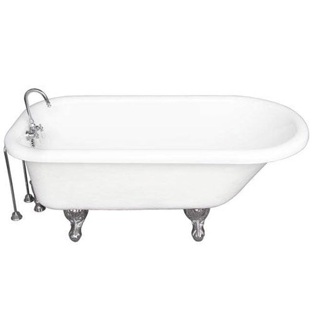 Barclay - Tub Kit 67'' AC Roll Top, Tub Filler, Supplies, Drain-Chrome - Polished Chrome