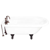 Barclay - Tub Kit 67'' AC Roll Top, Tub Filler, Supplies, Drain-ORB - Oil Rubbed Bronze
